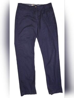 Boden Navy Straight-Leg Chinos Womens 8R Pants